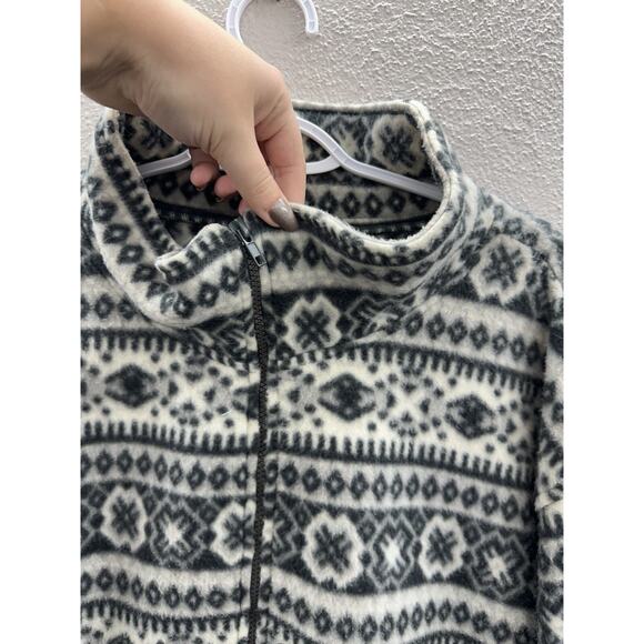 Haband Unisex Jacket Size XL Aztec Fleece Zip Up Vintage - Picture 4 of 12